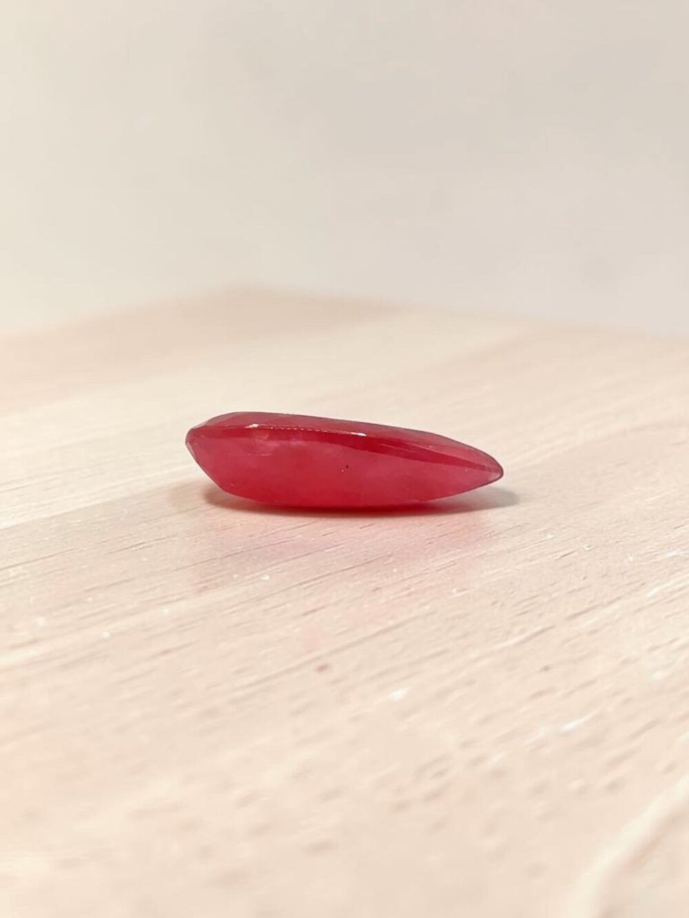 8.59 Carat Pear-Shaped Rhodonite Gemstone View 3